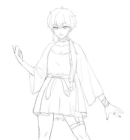 my oc's initial design